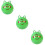 3Pièces Ballons Sautants Enfants Vert Endurance Et Équilibre 9
