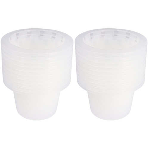 20Pièces Pots Net Hydroponie Transparent Pratique Facile À Transporter 1