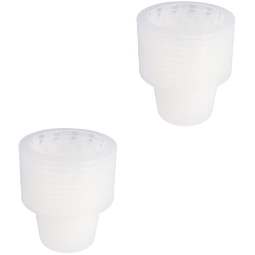 20Pièces Pots Net Hydroponie Transparent Pratique Facile À Transporter 2