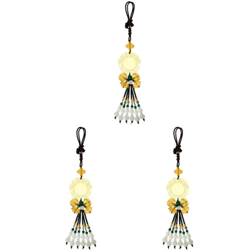 3Pièces Pendentifs Jade Pour Décoration Intérieure Chic 2
