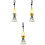 3Pièces Pendentifs Jade Pour Décoration Intérieure Chic 4