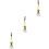 3Pièces Pendentifs Jade Pour Décoration Intérieure Chic 6