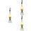 3Pièces Pendentifs Jade Pour Décoration Intérieure Chic 7