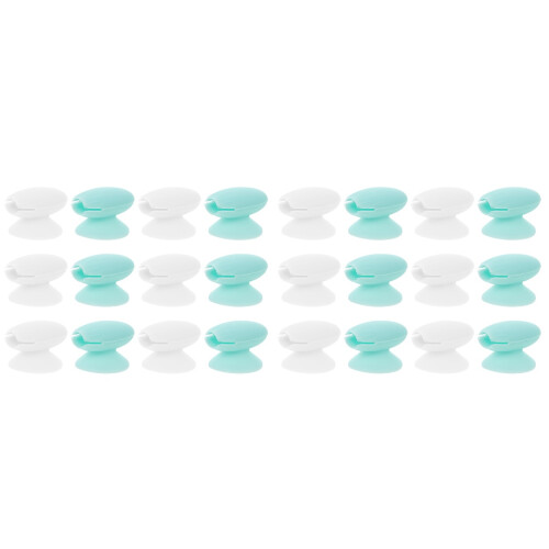 24Pièces Capuchons Brosse Silicone Durables Variées 1