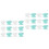 24Pièces Capuchons Brosse Silicone Durables Variées 4