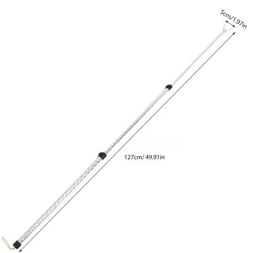 3Pièces Pôle Séchage Robuste En Aluminium Argenté À Usage 2