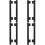 4Paires Rails Clavier Réglables Pour Bureau 6