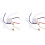 2X Ceiling Fan  Kit 3 Speed 4 Wire, Fan  Zipper Speed Control , ZE-208S Pull Wire  Gold 1