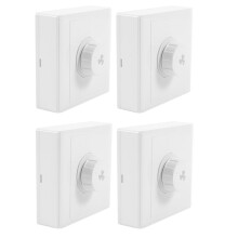 4 Peças Ventilador de Teto Regulador de Velocidade Stepless Montado Na Superfície Interruptor de Velocidade Do Ventilador