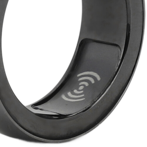 Smart Ring Health Tracker, IP68 Water Resistant, Black 1