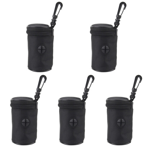5Pièces Boîtier Range- Pour Résistant En Oxford Noir 1
