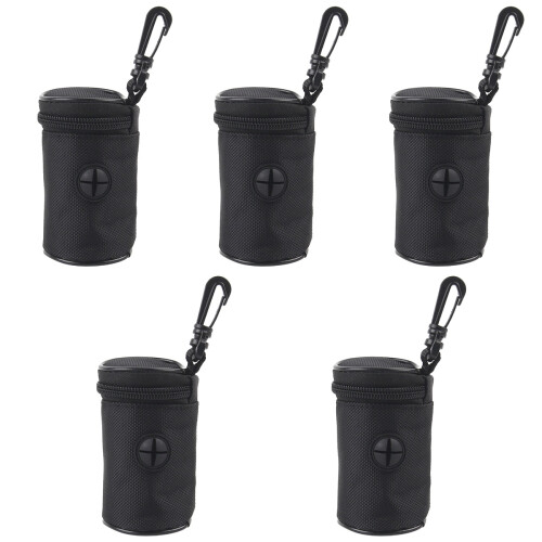 5Pièces Boîtier Range- Pour Résistant En Oxford Noir 2