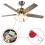 6PC Ceiling Fan  3 Speed 4 Wire Zing Ear ZE-268S6 Fan Pull Chain  Replacement Speed Control  Copper 3