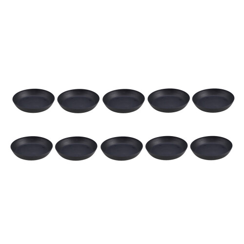 45Pièces Supports De Pots De Fleurs Plastique Noir Résistant Soleil 1