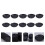 45Pièces Supports De Pots De Fleurs Plastique Noir Résistant Soleil 11