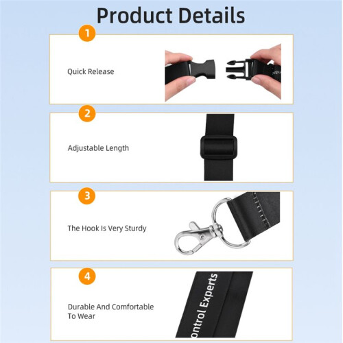 Sangle de Cou pour Télécommande avec Support de Boucle D'Attache pour Télécommande pour  RC2/RC pour Accessoires de Drone  4 Pro 2