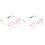 2Pièces Lunettes Roses Pour Fête Plage 3