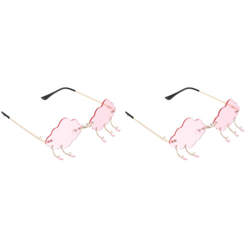 2Pièces Lunettes Roses Pour Fête Plage 2