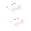 2Pièces Lunettes Roses Pour Fête Plage 8