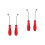 4Pièces Spatule Grattoir Rouge Sécurisé Pour Mastic Joint 7