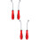 4Pièces Spatule Grattoir Rouge Sécurisé Pour Mastic Joint 10