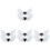 4Paires Clips Argentés Chaussures Gothiques 2