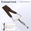 Breathable Microfiber Leather Saxophone Neck Strap with Metal Hook Brown 8