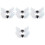 4Paires Clips Argentés Chaussures Gothiques 3