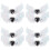 4Paires Clips Argentés Chaussures Gothiques 5
