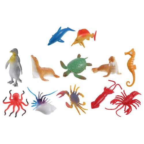 24Pièces Modèles Simulation Animaux Jouets Ludiques Enfants 1