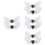 4Paires Clips Argentés Chaussures Gothiques 6