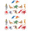 24Pièces Modèles Simulation Animaux Jouets Ludiques Enfants 6