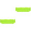 2Pièces Cache-Pot Plastique Vert Rectangulaire Pour 5