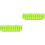 2Pièces Cache-Pot Plastique Vert Rectangulaire Pour 6