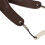 Breathable Microfiber Leather Saxophone Neck Strap with Metal Hook Brown 13