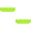 2Pièces Cache-Pot Plastique Vert Rectangulaire Pour 8