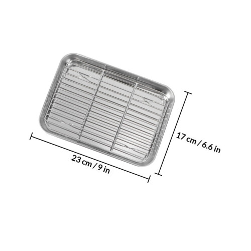 1Stk Silber Backblech Aus Mit Für Grill Und 1