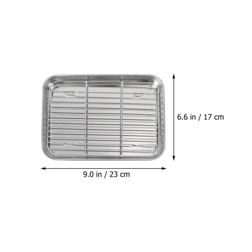 1Stk Silber Backblech Aus Mit Für Grill Und 2
