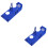 2Pièces Accessoire Cache Stator Aluminium Bleu Protection Fiable 7