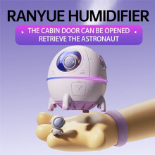Portable Astronaut Humidifier with LED Light and Aroma Diffuser - USB Powered for Clean and Hydrated Air Cute