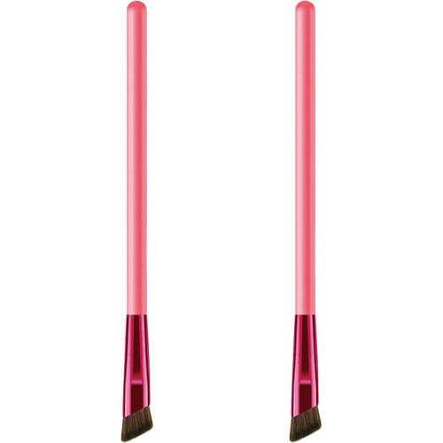 4Pièces Brosse À Sourcils Rose Angulée Pour Et Correcteur 2