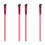 4Pièces Brosse À Sourcils Rose Angulée Pour Et Correcteur 4