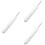 3Pièces Brosse Flûte Coton Blanche Outil Nettoyage Durable 11