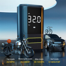 Przenośna Elektryczna Pompka Inflator Bezprzewodowa Pompka Powietrza USB Type-C Akumulator 4000 MAh do Roweru Motocykl Samochód