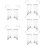 10Pièces Ear Cuff Clip Gland Argent Étoile Perçage 10