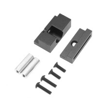 Batterijhouderhouder met Batterijriem voor  TT02 TT02D TT02B 1/10 RC Auto-Upgradeonderdelen Blauw