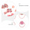 1Ensemble Clips Rose Nœud Polyester Confortable 6