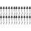 24Pièces Organisateur Élastique Noir Durable Pour Cordes Sangles 2