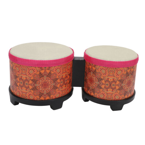 Set de bongos 5 pouces et 6 pouces - texture orange 2