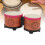 Set de bongos 5 pouces et 6 pouces - texture orange 14